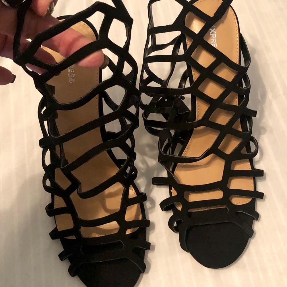Express dressy high sandals